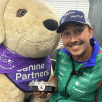 Photo of Tom Ingram with Canine partner Teddy